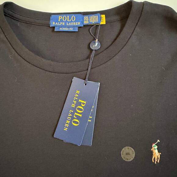 Polo Ralph Lauren Classic Fit Cotton Short Sleeve Crewneck T-Shirt Black Sz XXL - Picture 7 of 12